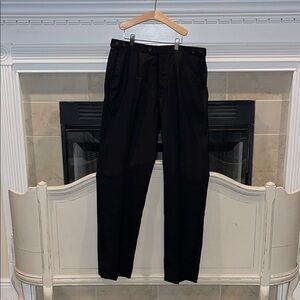 Black Straight-Leg Formal Trousers